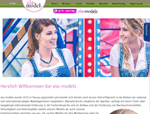 Tablet Screenshot of ela-models.com